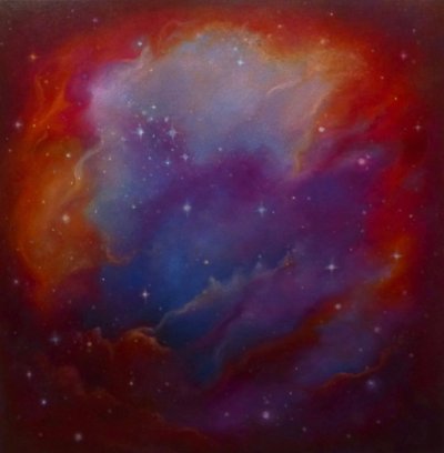 Nebula Carmine, 2023 by Lee Campbell