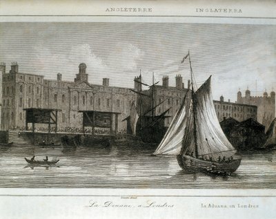 London Customs on the River Thames, England by Lemaitre