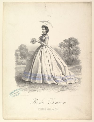 Robe Trianon, Dollfus Mieg & Cie by Lemercier et Compagnie