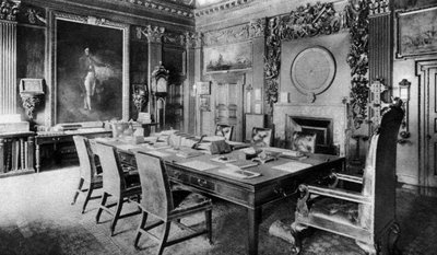 The Board Room of the Admiralty, London by Lemere