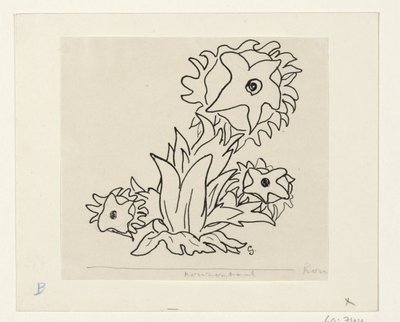 Flowers by Leo Gestel (signed by artist)