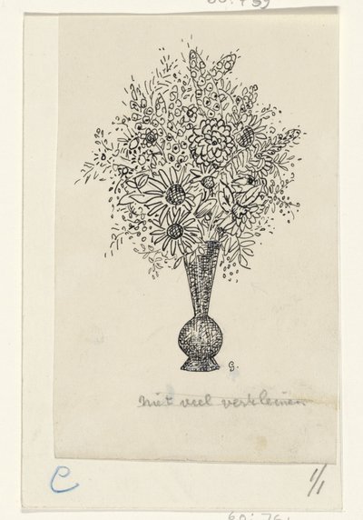 Flower Vase by Leo Gestel (signed by artist)