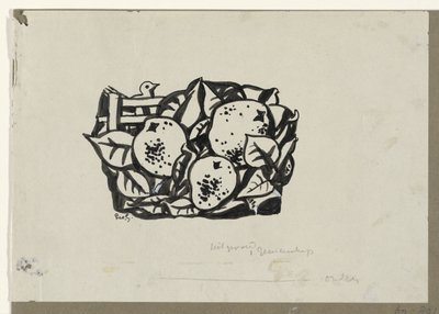 Three Pears by Leo Gestel (signed by artist)