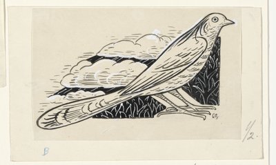Dove by Leo Gestel (signed by artist)