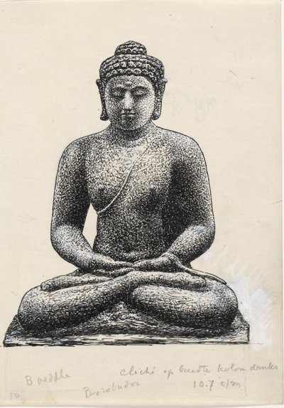 Buddha at Borobudur by Leo Gestel