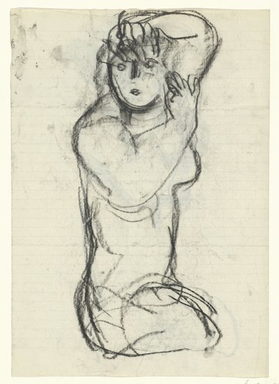 Kneeling Naked Woman by Leo Gestel