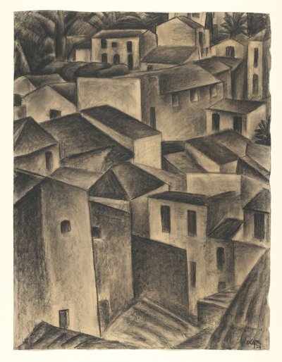 View in an Italian Village by Leo Gestel