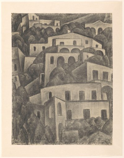 View of Positano by Leo Gestel