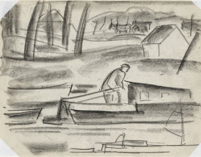 Skipper at the Helm by Leo Gestel