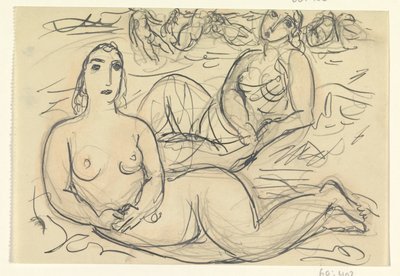 Two Naked Women in the Water by Leo Gestel