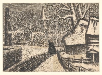 Winter in Blaricum by Leo Gestel