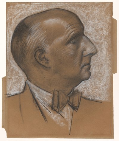 Self-Portrait with Bow Tie by Leo Gestel