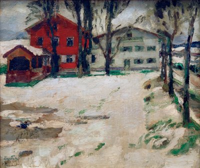 Inn in the Snow by Leo Putz