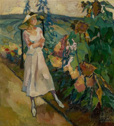 Gauting Garden. 1920 by Leo Putz