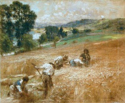 Churchbells at Primelle by Leon Augustin Lhermitte