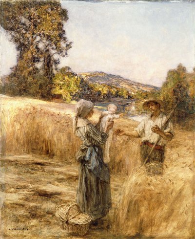 Evening Meal by Leon Augustin Lhermitte