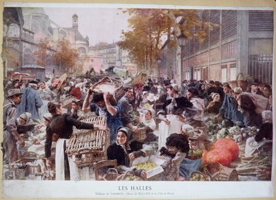 Les Halles by Leon Augustin Lhermitte