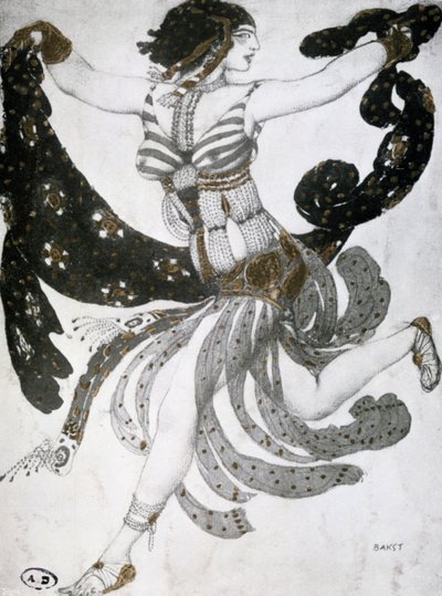 Cleopatra, ballet costume design by Leon Bakst