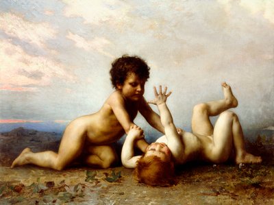 Battling Boys by Leon Bazile Perrault