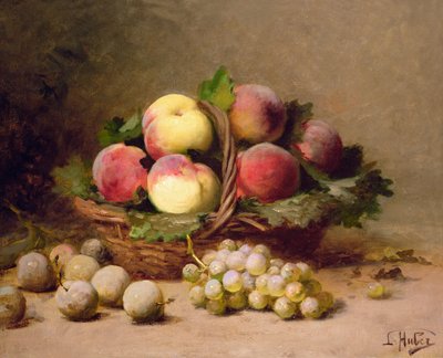 Still life of fruit by Leon Charles Huber