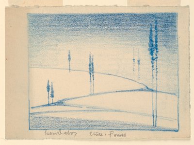 Snowy Landscape by Leon Dabo