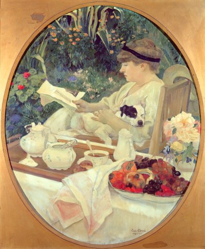 Tea in the Garden by Leon Georges Carre