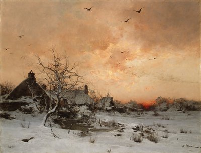 January: Cernay, Near Rambouillet by Leon Germain Pelouse