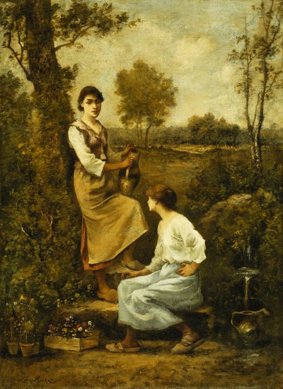 At the Well by Leon Richet