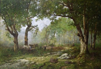 The Forest of Fontainebleau by Leon Richet