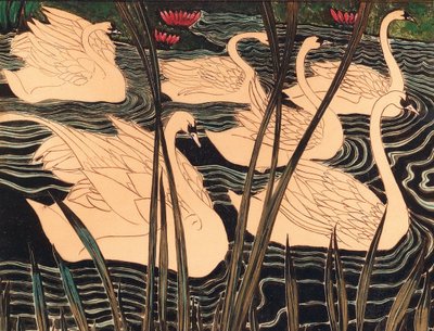 Swans, c. 1900 by Leon Spilliaert