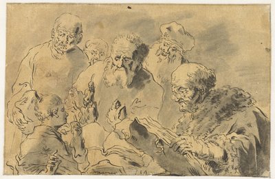 Christ and the Scribes by Leonaert Bramer