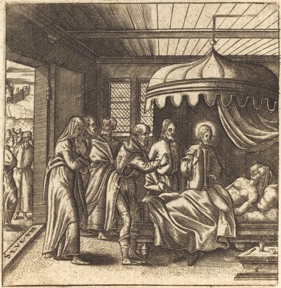 Christ Raises the Daughter of Jairus by Leonard Gaultier