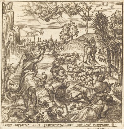 The Annunciation to the Shepherds by Leonard Gaultier