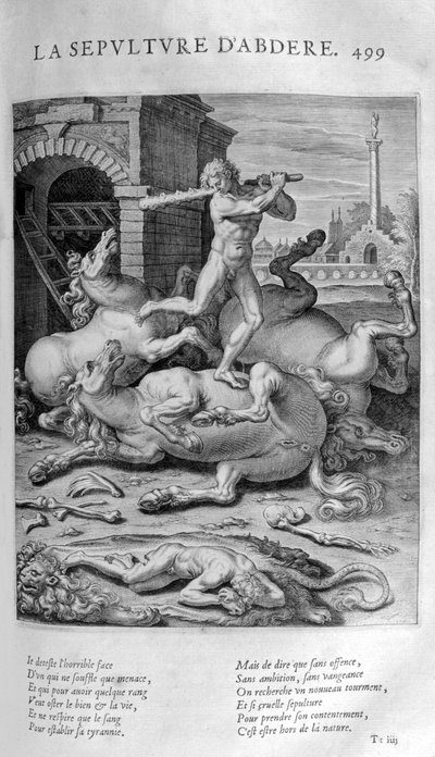 The Burial of Abdère by Leonard Gaultier