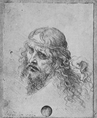 Head of Christ, c1480 by Leonardo da Vinci