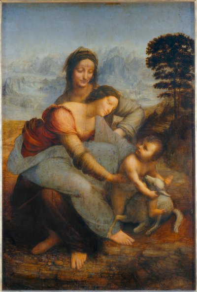 Leonardo da Vinci, Saint Anne with the Virgin and Child by Leonardo da Vinci