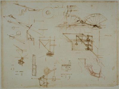 Mechanical Studies by Leonardo da Vinci