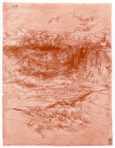 Storm in the Alps by Leonardo da Vinci