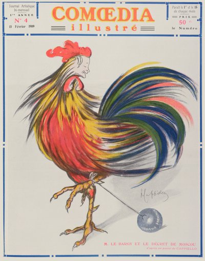 Cover of Comoedia Illustre, 15 February, 1909 by Leonetto Cappiello