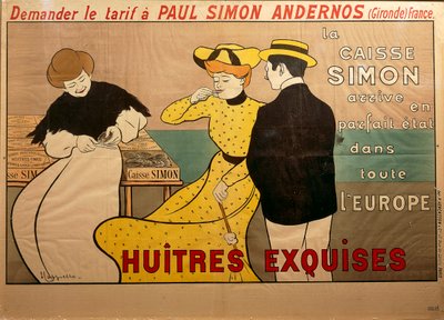 Poster advertising oyster sale, by Leonetto Cappiello by Leonetto Cappiello