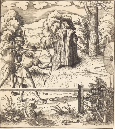 The Young White King at the Butts by Leonhard Beck