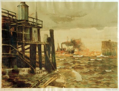 View of the Lower Elbe by Leonhard Sandrock