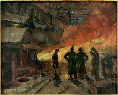 In the Thomas Works (Gutehoffnungshütte Oberhausen) by Leonhard Sandrock