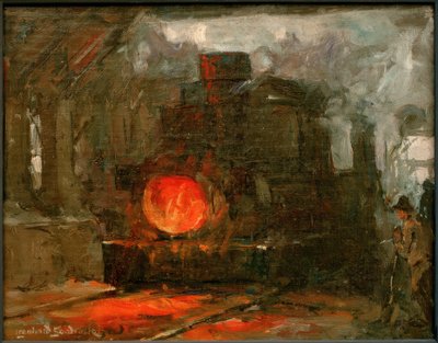 L. Sandrock, Transport of the Casting Pan by Leonhard Sandrock