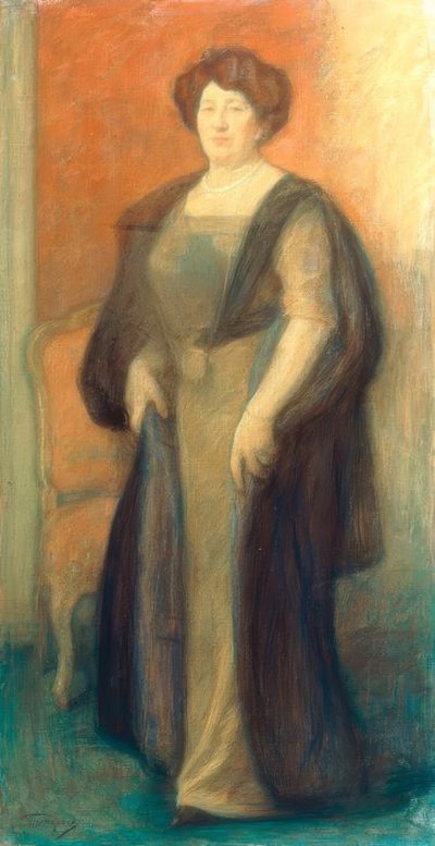 Portrait of Anna Borisovna Vysotskaya by Leonid Osipovic Pasternak