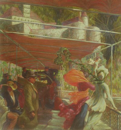 On the Pleasure Boat by Leopold Blauensteiner