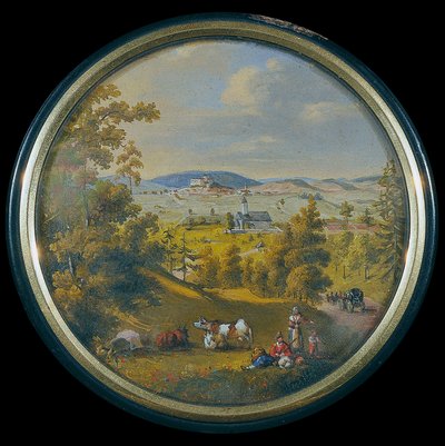 View of Weitra in the Waldviertel by Leopold Blonder