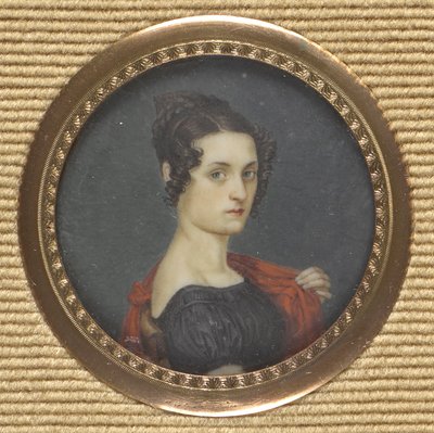 Portrait of a Lady in Dark Dress by Leopold Blonder