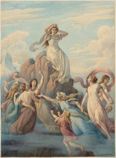 Mountain Song after Friedrich Schiller, 1881 by Leopold Bode