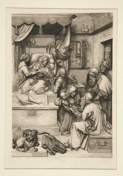 Death of the Virgin by Leopold Flameng